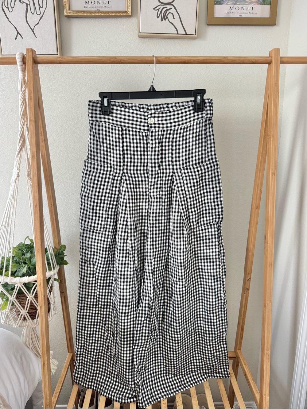 Free People Gingham Pants